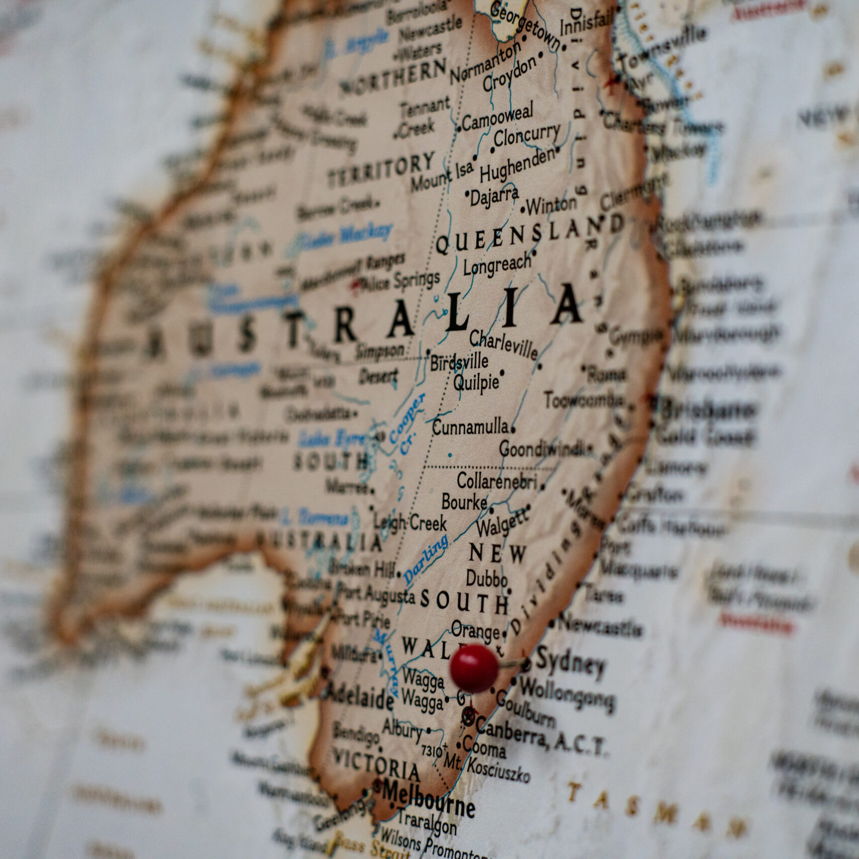 map-of-australia-sydney-pinned