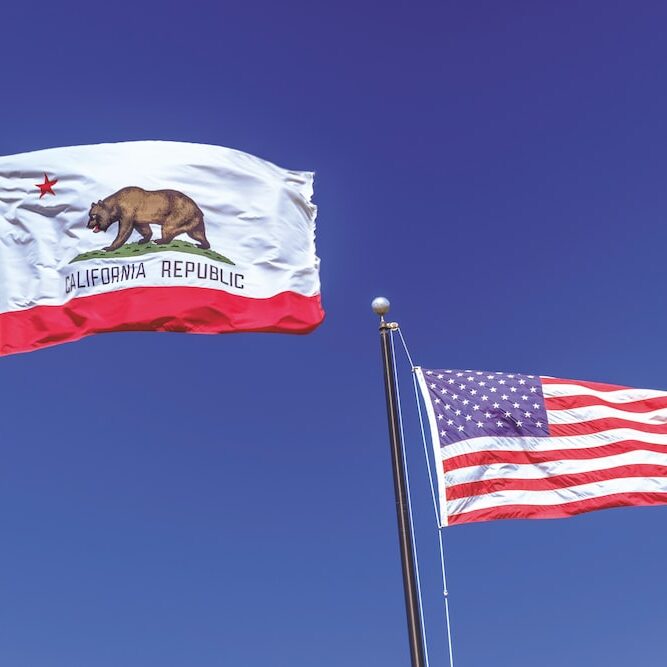 california-state-flag-and-american-flag
